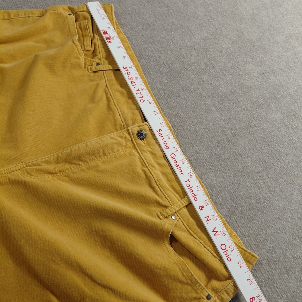 Croft & Barrow Mustard Yellow Corduroy Pants Womens Plus Size 24W Pockets - Picture 4 of 9